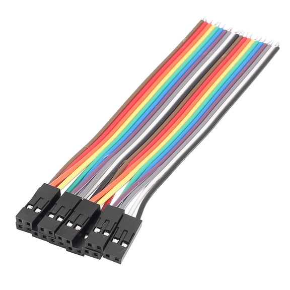 10 Pcs 10cm Length Female 2.54mm Pitch 2P Single Head Jumper Wire Cable