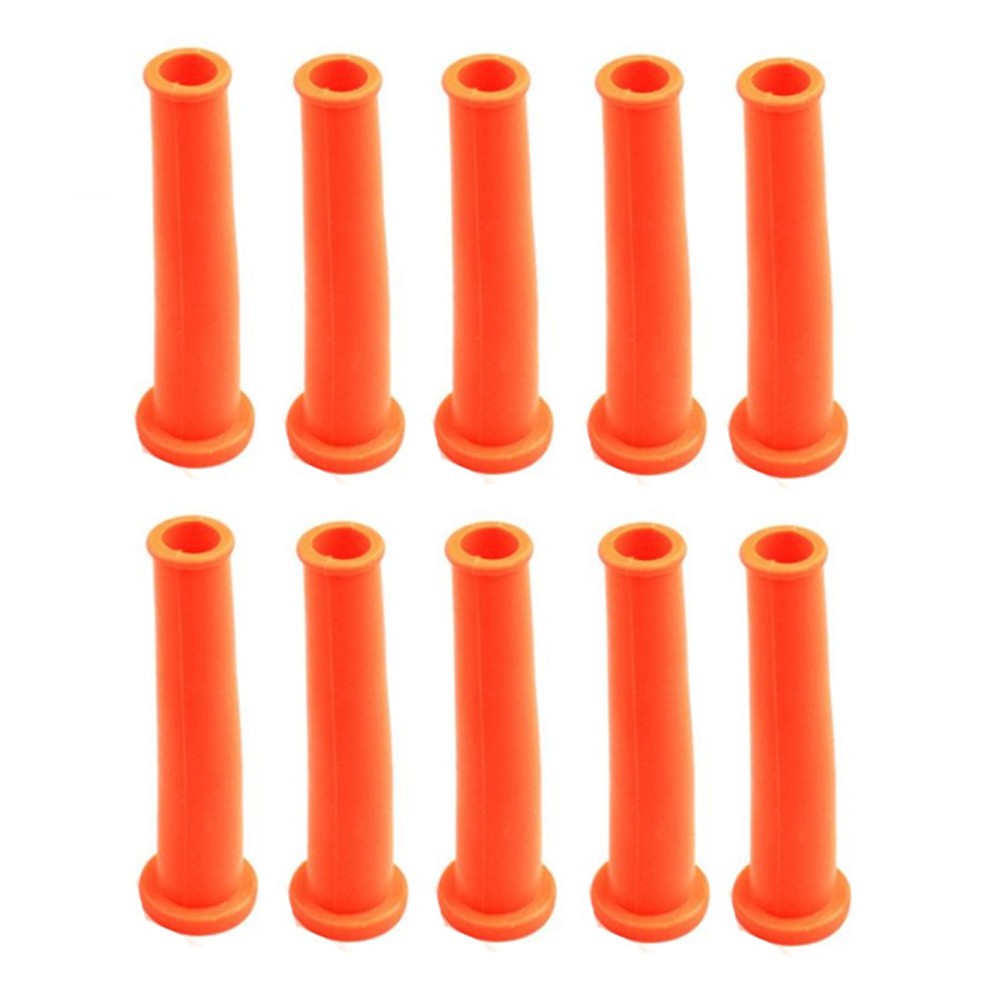10 Pcs 10mm Rubber Wire Protective Cable Sleeve Boot Cover for Electric
