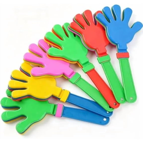 10 Pcs 11 Inch Hand Clappers Noisemakers, Plastic Clappers
