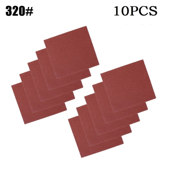 10 Pcs 110x100mm Abrasive Sanding Paper Flocking Sand Paper 60-1000Grit Polisher