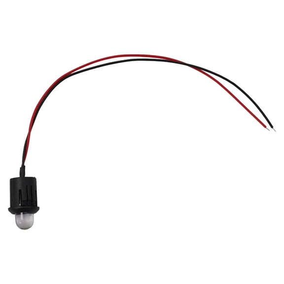 10 Pcs 12V 10mm Pre-Wired Constant for Ultra Clear Bulb Cable Prewired Lamp White Smile Home