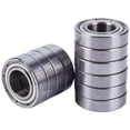 thumbnail image 1 of 10 Pcs 12mm x 24mm x 6mm Sealed Deep Groove Radial Ball Bearings 6901Z,10 Pcs x Deep Groove Ball Bearings,Silver, 1 of 8