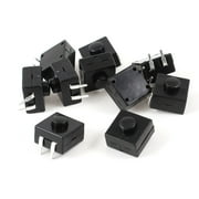 10 Pcs 12mmx12mmx9mm 2 Terminal Latching Tactile Push Button Switch