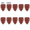 thumbnail image 1 of 10 Pcs 14x9cm Triangle Sanding Pads Paper Set Hook & Loop Oscillating Multitool, 1 of 5