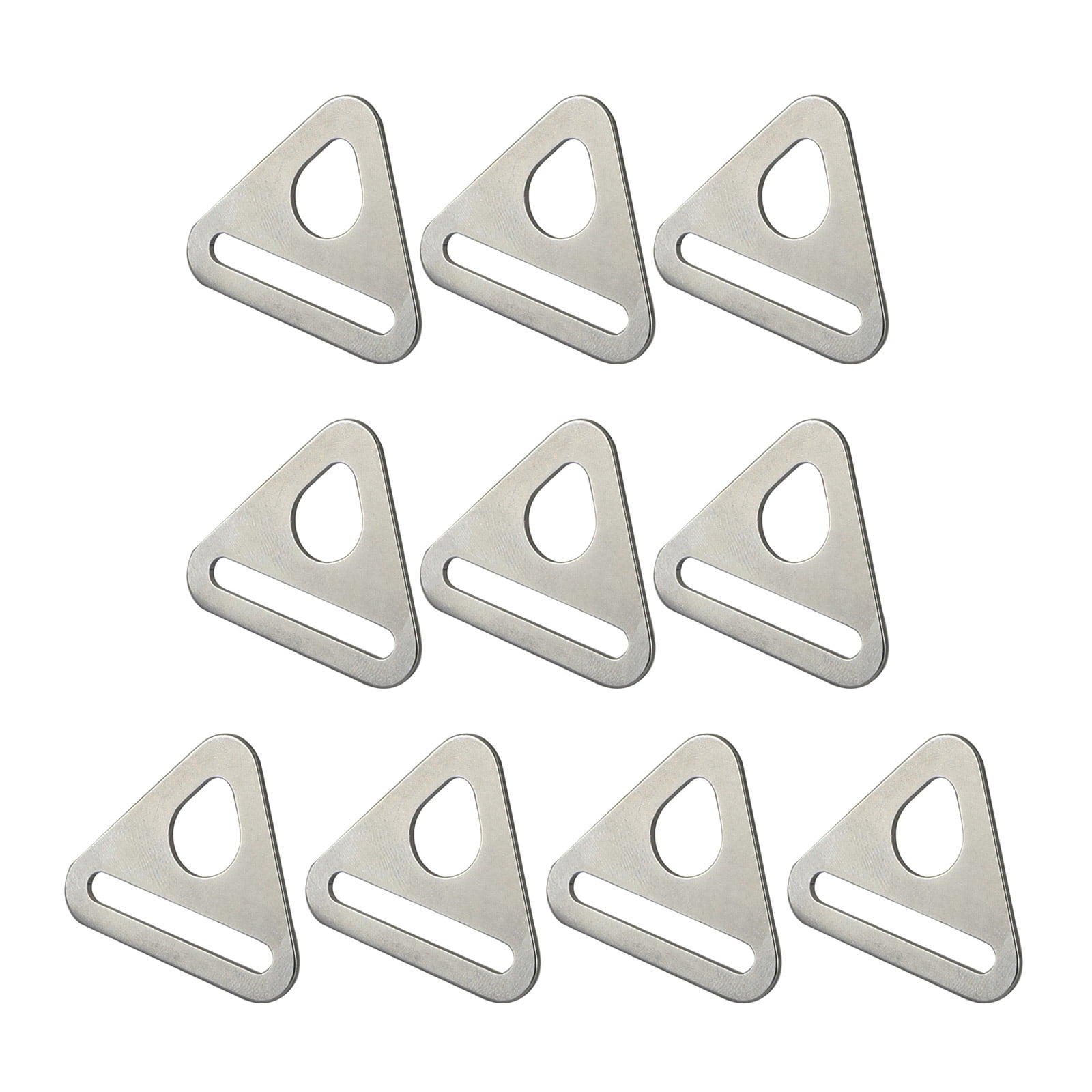 10 Pcs 15 20 25 32mm Metal Adjuster Triangle with Clip D Buckles ...