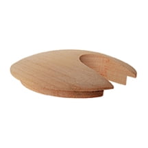 10 Pcs 2-1/4" Maple Slotted Desk Grommets Fits 1-3/4" holeGive your furniture an expensive look by staining our hardwood grommets to match.