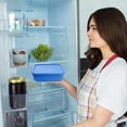 thumbnail image 1 of 10 Pcs 2 Cup Silicone Freezer Trays with Lids Reusable Food Tray Freezing Molds Rectangle Containers for Food Preserving (Blue), 1 of 6