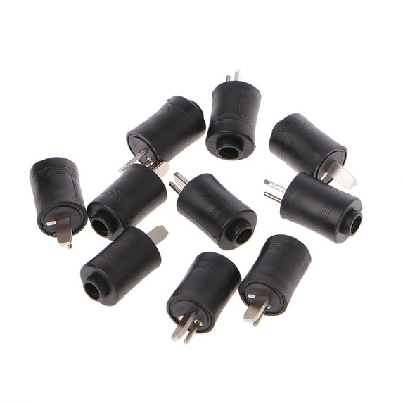 10 Pcs 2 Pin DIN Male Speaker Plug 2-Pin Plug Hifi Loudspeaker Solder Connectors
