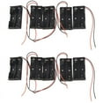 thumbnail image 1 of 10 Pcs 2 x 1.5V AA Battery Holder Case Box Black W Wire Leads, 1 of 8