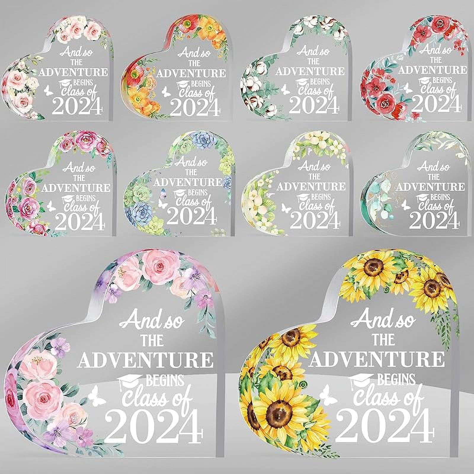 10 Pcs 2024 Graduation Gifts for Women Men Thank You Appreciation ...