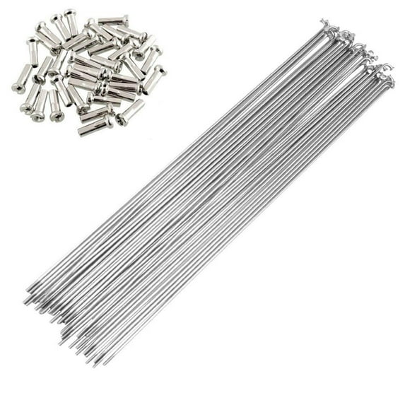 10 Pcs 240mm-305mm 14G Bicycle Spokes Stainless Steel Spokes And Nipples Bike Spokes For Mountain Bike Road Bike Electric Bike 700C Wheels 256MM