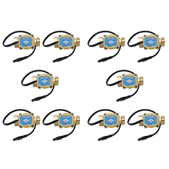 10 Pcs 26mm 3/4 Inch PT Thread Connector 120W Pump Water Flow Sensor Switch