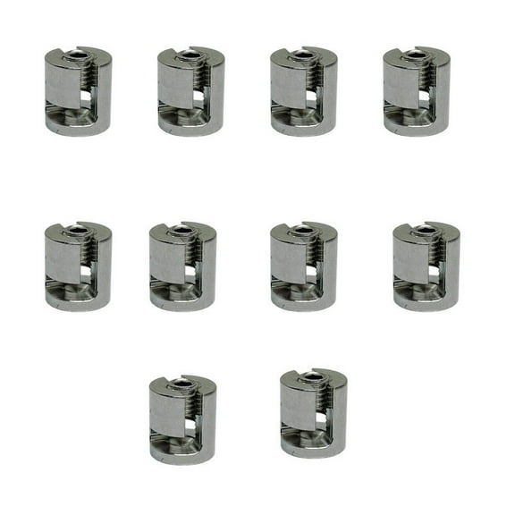 10 Pcs 3/16" Adjustable Cross Cable Clip Clamp Wire Cable Rope Stainless Steel