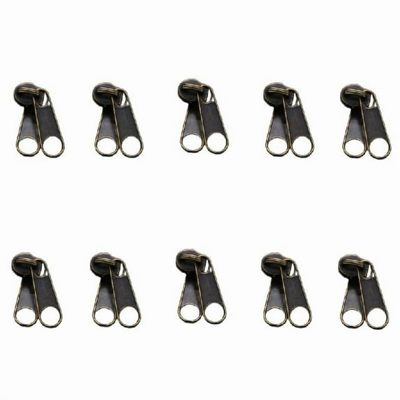 10 Pcs 3# 5# Zippers Repair Kits Zip Slider Double Side Zippers Pullers