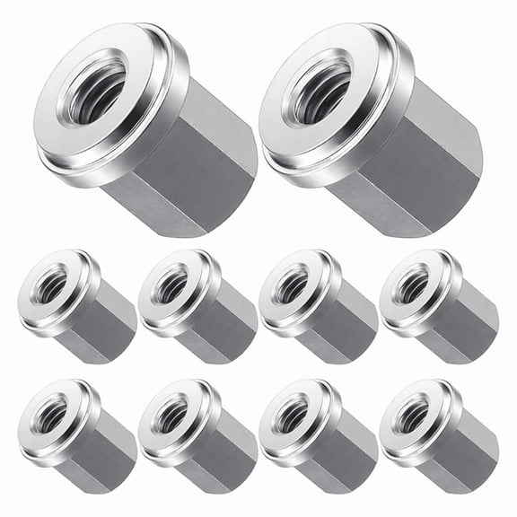 10 Pcs 3/8inch Battery Stud Nut Battery Stainless Steel Closed Nut for Standard 3/8inch Stud