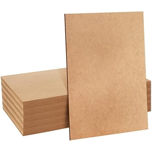 10 Pcs 3 mm Craft Wood Plywood 1/8 x 12 x 20 Inch MDF Board Laser Medium Density Fiberboard Panels for Laser Cutting Cardboard Sheets, DIY Projects, Drawing, Painting, Wood Engraving$$Art & Craft