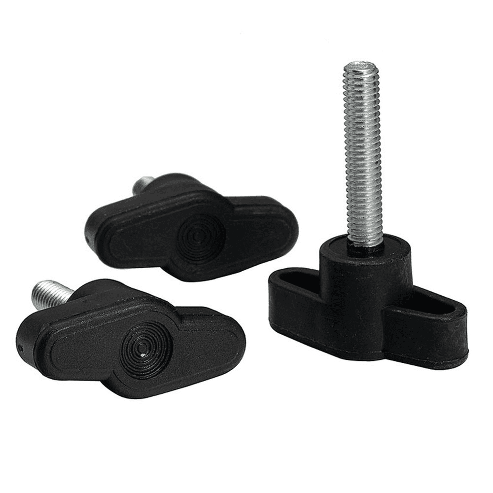 10 Pcs 304 Stainless Steel Slotted Thumb Screw T Shape Plastic Handle ...