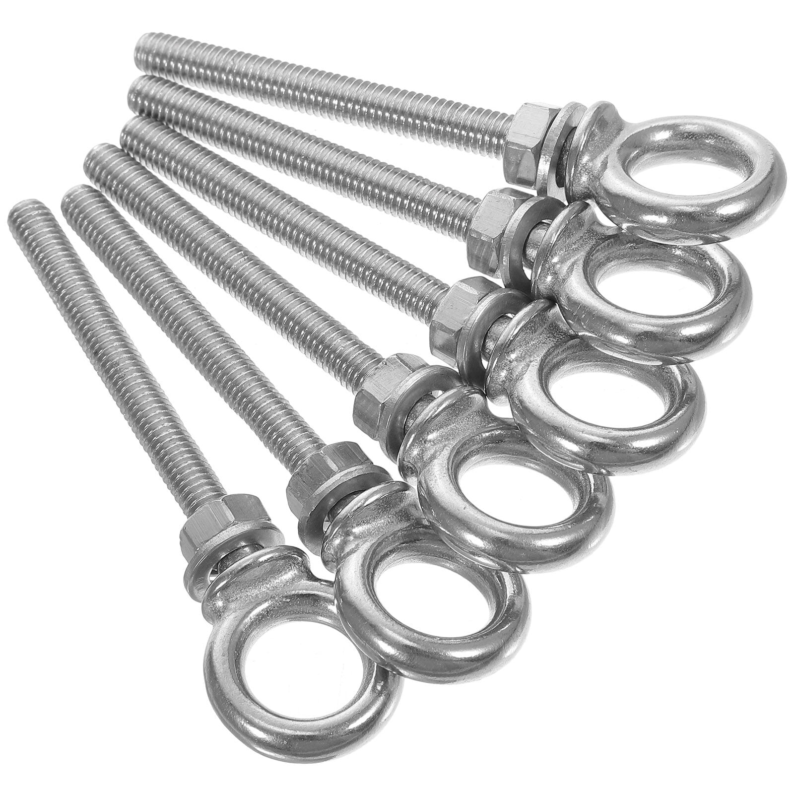 10 Pcs 316 Eyebolts Screw with Washer Shoulder Lifting Ring Threaded