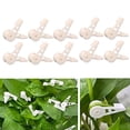 thumbnail image 1 of 10 Pcs 360 Degree Adjustable Plant Trainer Clips Support Clips Tomato Branches Bender Plant Stem Trainer Clips (White), 1 of 8