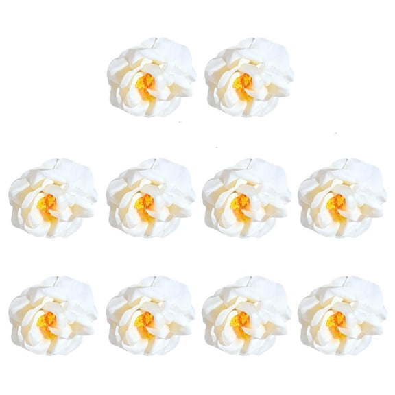 10 Pcs 3D Flowers Decorative Flower Craft Flower Heads False Flowers for Home