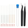 thumbnail image 1 of 10 Pcs 3D Printer Nozzle Cleaning Kit - 2 Pcs Tweezers Cleaner, Stainless Steel Nozzle Cleaning Tool Kit, 1 of 5