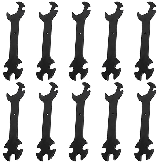 10 Pcs 3D Printer Wrench Set, 5-in-1 Multi-Functional Flat Wrench for Nozzles & Heating Blocks, 6 mm to 20 mm, Steel Made, Corrosion Resistant, Hollow Lightweight Design, Easy to Carry