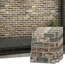 10 Pcs 3D Wall Panels，Peel and Stick Brick Wallpaper Faux Foam Brick（14.5 Sq.ft）