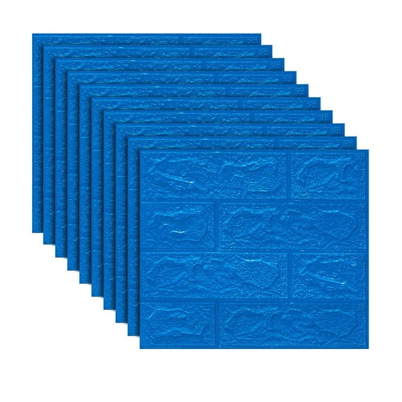10 Pcs 3D Wall Sticker Self-Adhesive Tile Stone Brick Paper Soft Foam Panels 35*30Cm For Kitchen Bathroom Home Decor Accessories