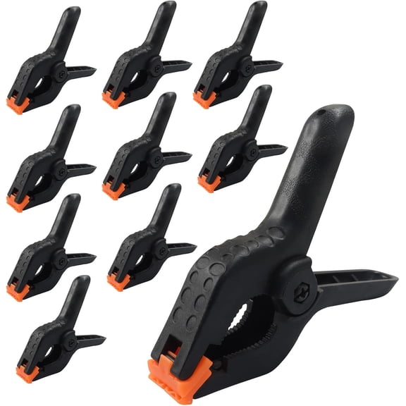 10 Pcs 4.5 Inch Heavy Duty Plastic Spring Clamps, Large Backdrop & Balloon Arch Clips for Crafts, Woodworking, Photography, Pool Covers