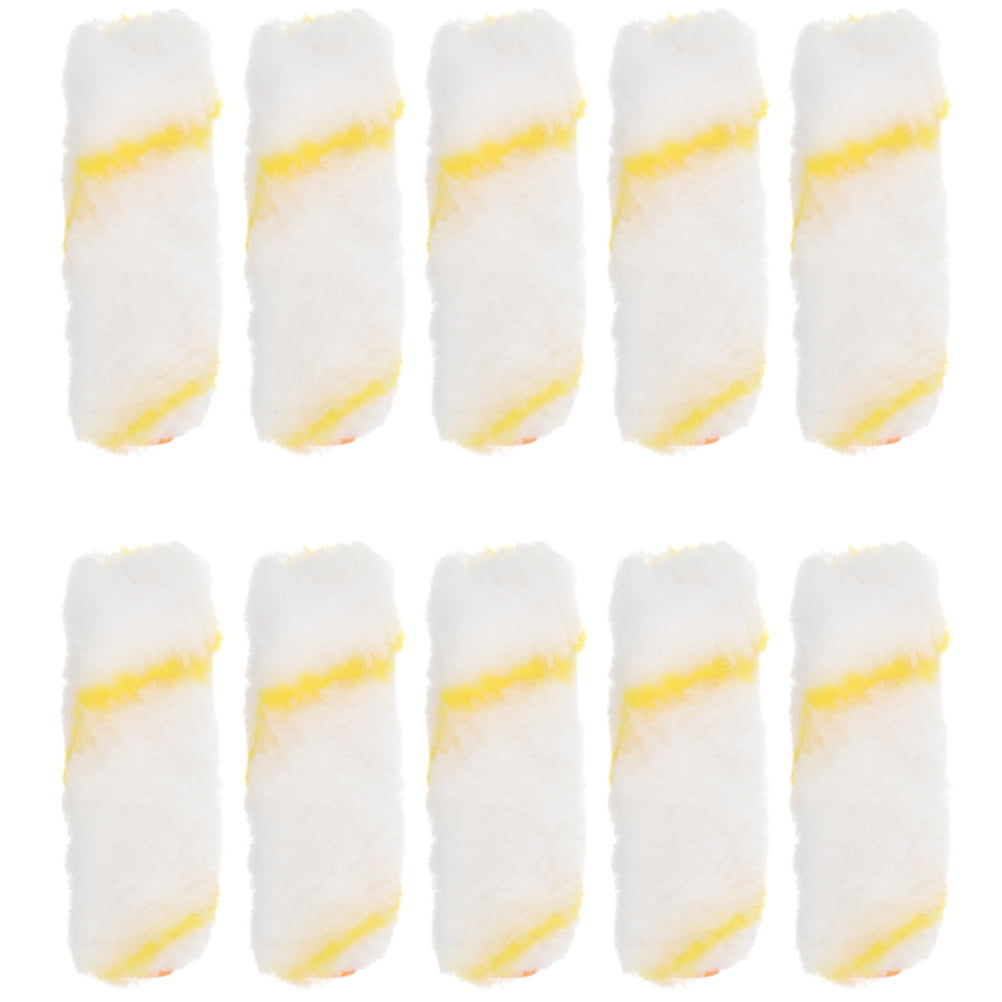 10 Pcs 4 Inch Paint Roller Rollers Naps for Brush House Painting
