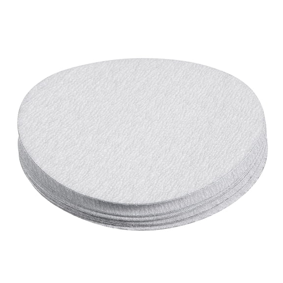 10 Pcs 4-Inch White Dry Hook and Loop Sanding Discs Flocking Sandpaper 320 Grit