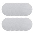 thumbnail image 1 of 10 Pcs 4-Inch White Dry Hook and Loop Sanding Discs Flocking Sandpaper 400 Grit, 1 of 5