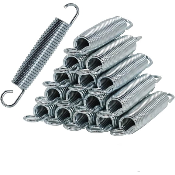 10 Pcs 5.5" Trampoline Springs Replacement, Heavy-Duty Galvanized Steel Springs for Backyard Trampoline