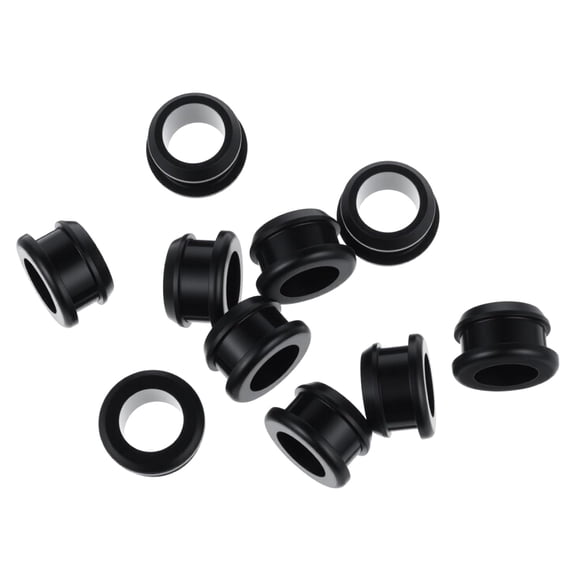 10 Pcs 5/8 Inch Drill Hole Rubber Grommets 1/2 ID, Silicone Top Hat Firewall Grommet for Wiring Automotive Plug, Metal Electric Box, Wires Cables Protection