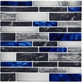 thumbnail image 1 of 10 Pcs 5.9x5.9 inch Mosaic Self Adhesive Tile Brick Wall Stickers Waterproof for Kitchen Bathroom Wall Decor, 1 of 10
