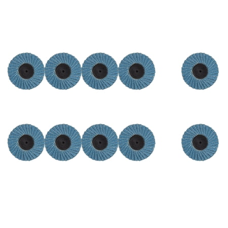 10 Pcs 50mm Flap Disc Quick Change Grinding Wheels for Rust Removal polishing grinding 120 Grit