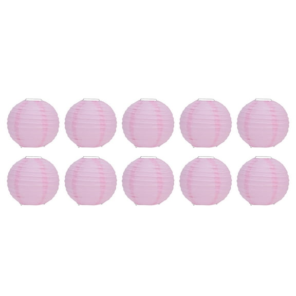 10 Pcs 6 Inch Round Paper Lanterns Festive Hanging Ball Lantern For Wedding Party