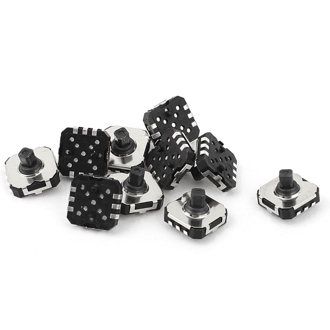 10 Pcs 6 Pin 5 Way Momentary Push Button SMT Tactile Switch - Walmart.com