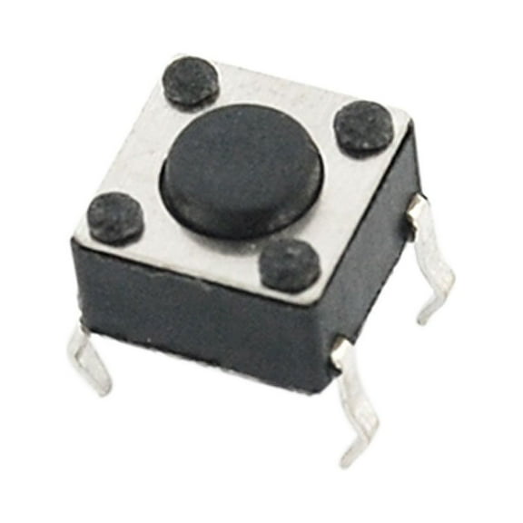 10 Pcs 6 x 6 x 6mm Momentary Tactile Tact Push Button Switch 4 Pin DIP