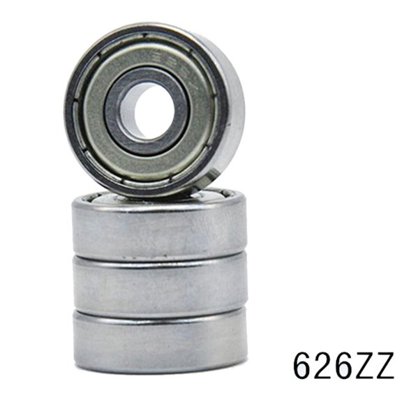 10 Pcs 626ZZ Steel Metric Flanged Ball Bearing 6*19*6mm Replacement Spare Part Accessory