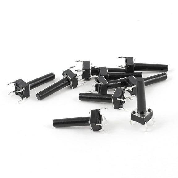 10 Pcs 6x6x18mm 4 Pins DIP PCB Momentary Tactile Tact Push Button Switch