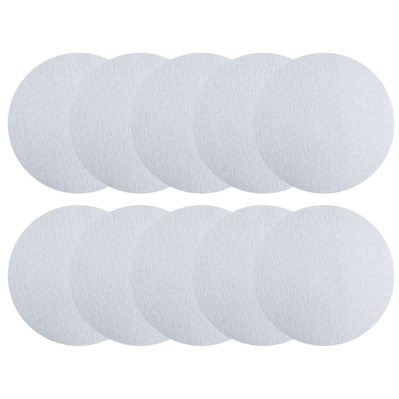 10 Pcs 7-Inch White Dry Hook and Loop Sanding Discs Flocking Sandpaper 400 Grit