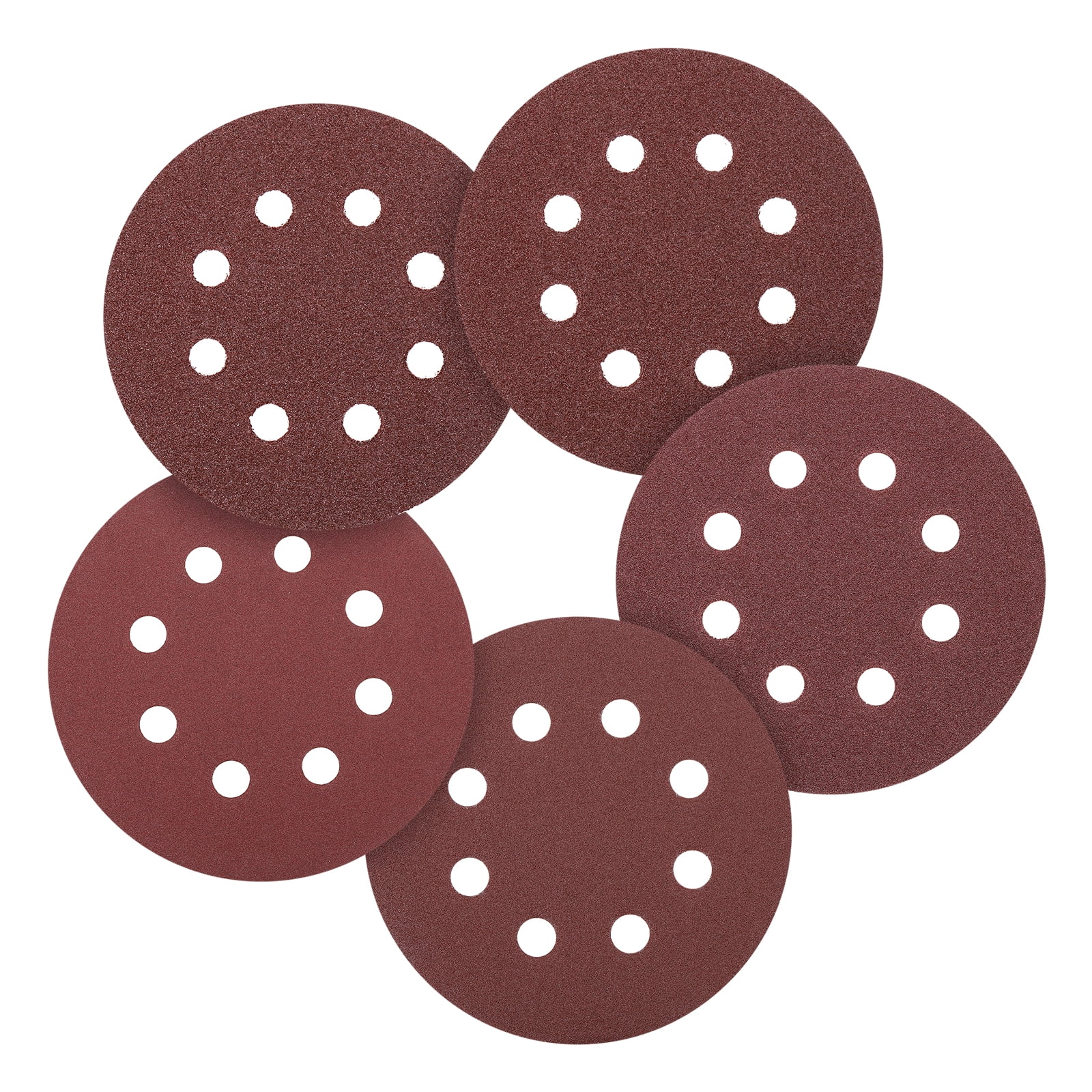 10 Pcs 9 Inch Sanding Disc 180 Grit Hook and Loop Sandpaper Random Orbital Sander Pads for Woodworking Automotive, Gold
