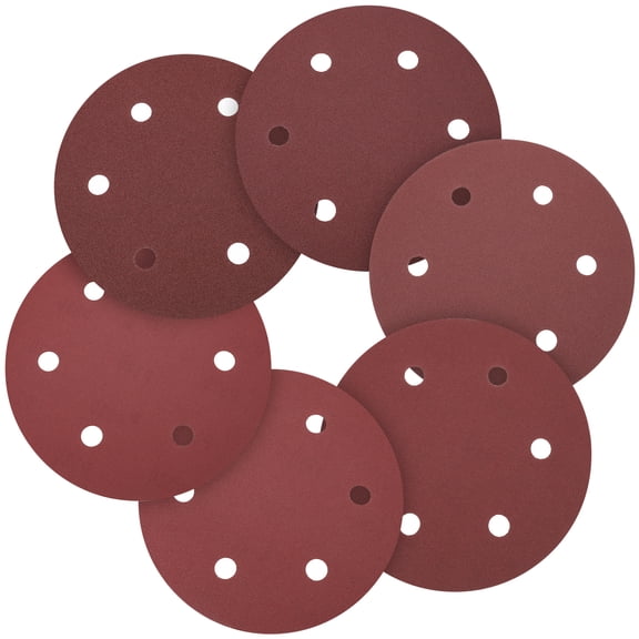 10 Pcs 9 Inch Sanding Disc 180 Grit Hook and Loop Sandpaper Random Orbital Sander Pads for Woodworking Automotive, Gold