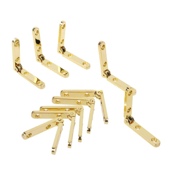 10 Pcs 90° Folding Hinge Zinc Alloy Side Rail Hinge for Humidor Boxes for