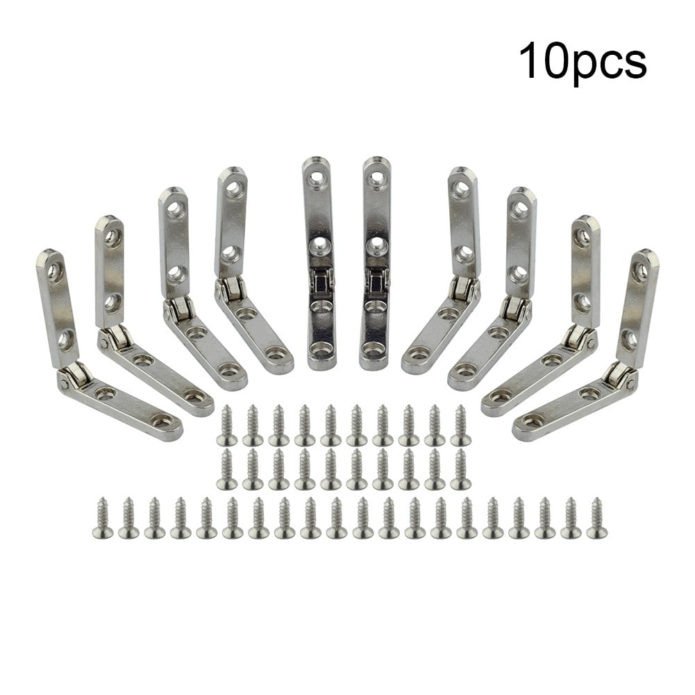 10 Pcs 90° Support Hinge Fan Wooden Box Hardware Accessories Iron Hinge