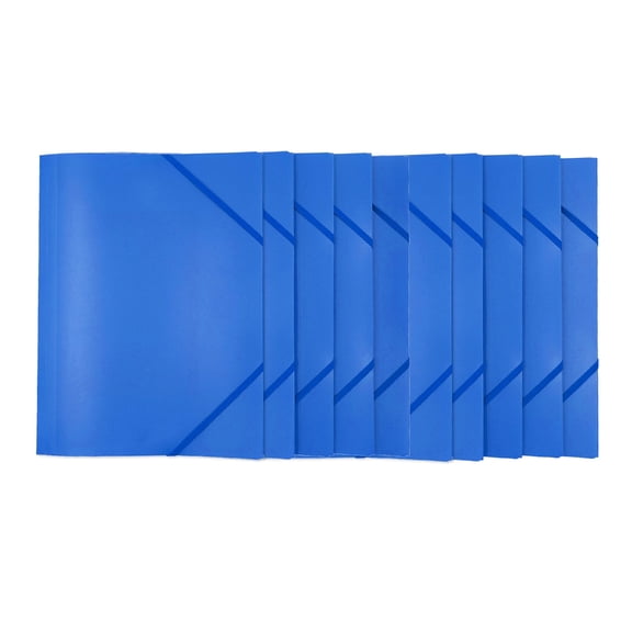10 Pcs A 4 Postal Folder with Elastic Band File Folder File Bag Document Folder Document Organiser Corner Folder