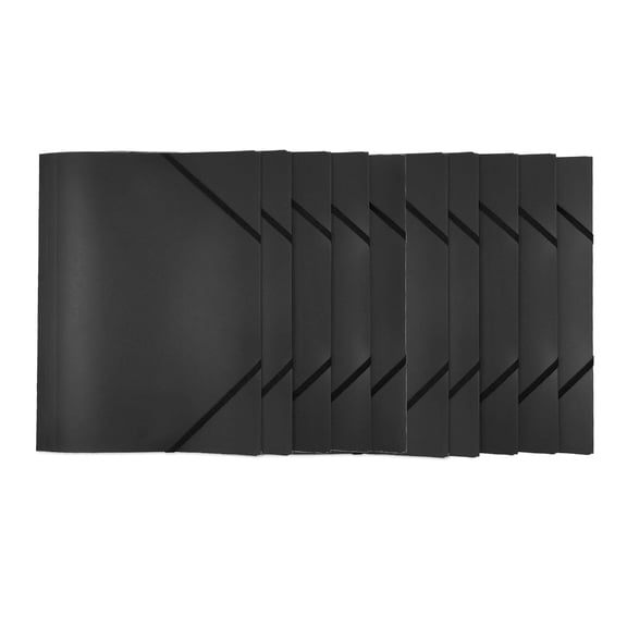 10 Pcs A 4 Postal Folder with Elastic Band File Folder File Bag Document Folder Document Organiser Corner Folder