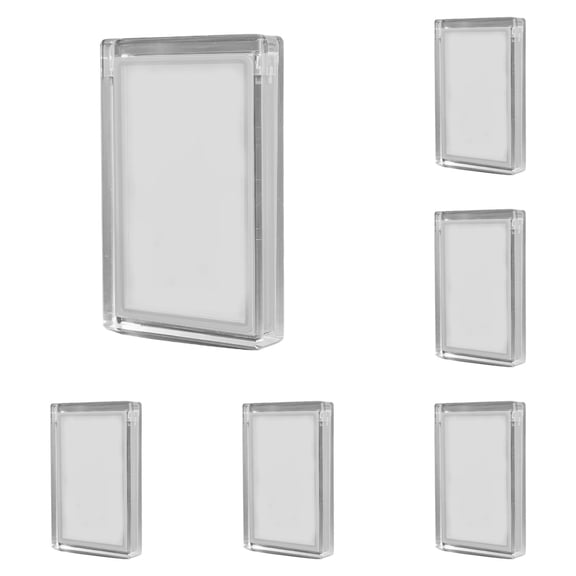10 Pcs Acrylic Card Slab Case Standard Size, Clear Card Display Protector for Graded Sports and Trading Cards, Stackable Card Holder with Lid, Collectible Card Frame, 5.63x3.46x0.47 Inch