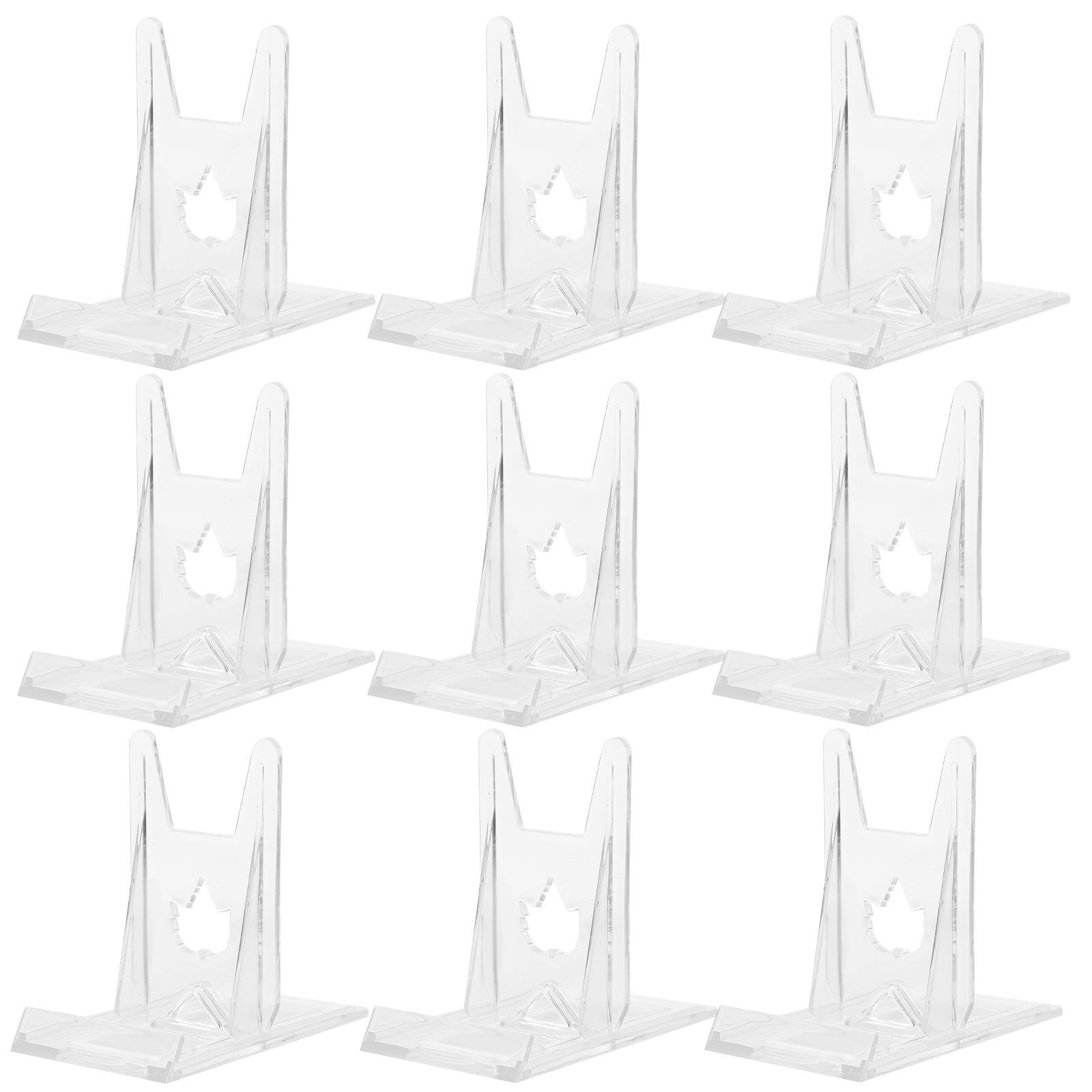 10 Pcs Acrylic Display Stand Shelves Mobile Phone Holder Desktop Cards
